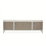 Lanterna Silver Mist Media Cabinet from Michael Amini - Luna Furniture