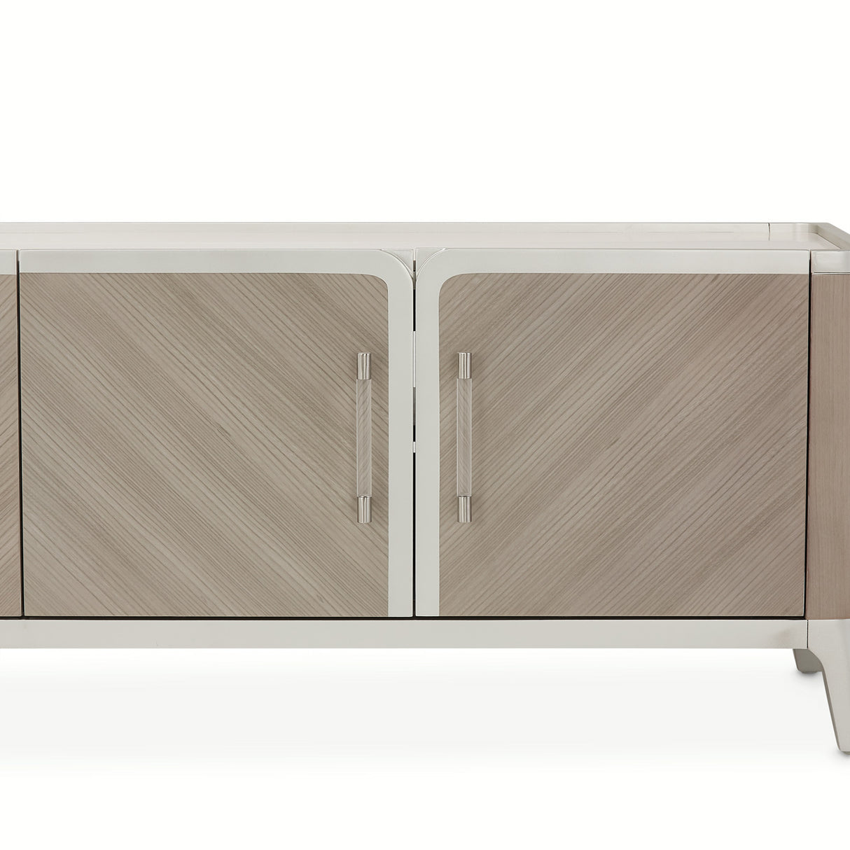 Lanterna Silver Mist Media Cabinet from Michael Amini - Luna Furniture