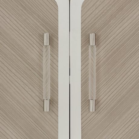 Lanterna Silver Mist Media Cabinet from Michael Amini - Luna Furniture