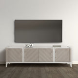 Lanterna Silver Mist Media Cabinet from Michael Amini - Luna Furniture