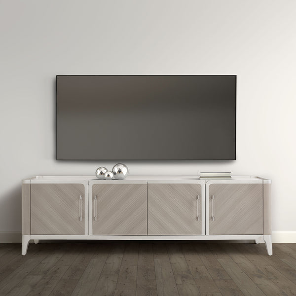 Lanterna Silver Mist Media Cabinet