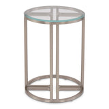 Lanterna Silver Mist Chairside Table from Michael Amini - Luna Furniture