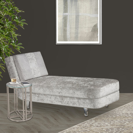 Lanterna Silver Mist Chairside Table from Michael Amini - Luna Furniture
