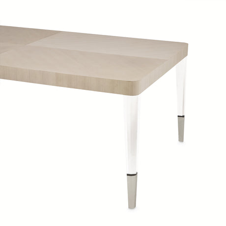 Penthouse Ash Gray Rectangular Dining Table (includes: 2 X 22 Leaves) from Michael Amini - Luna Furniture