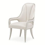 Penthouse Ash Gray Dining Arm Chair from Michael Amini - Luna Furniture