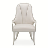Penthouse Ash Gray Dining Arm Chair from Michael Amini - Luna Furniture