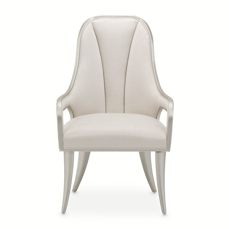 Penthouse Ash Gray Dining Arm Chair from Michael Amini - Luna Furniture