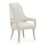 Penthouse Ash Gray Dining Arm Chair from Michael Amini - Luna Furniture