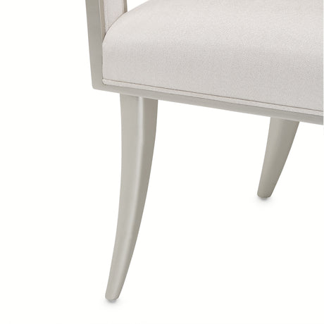 Penthouse Ash Gray Dining Arm Chair from Michael Amini - Luna Furniture