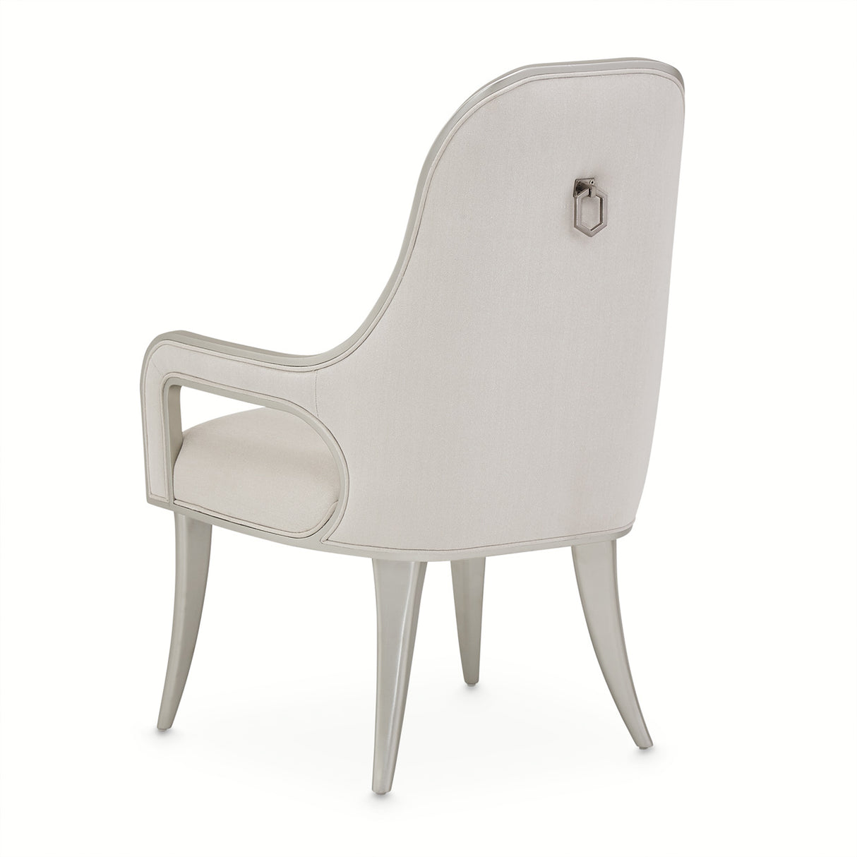 Penthouse Ash Gray Dining Arm Chair from Michael Amini - Luna Furniture