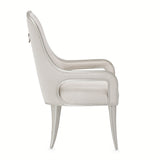 Penthouse Ash Gray Dining Arm Chair from Michael Amini - Luna Furniture