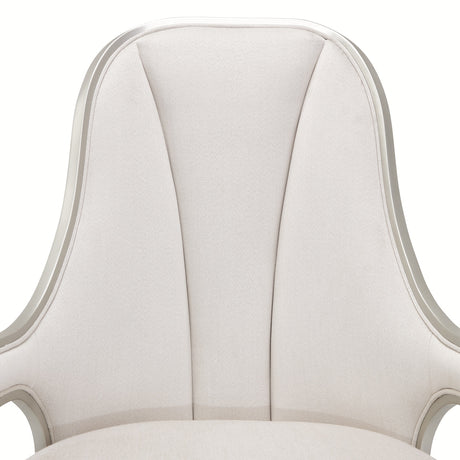 Penthouse Ash Gray Dining Arm Chair from Michael Amini - Luna Furniture