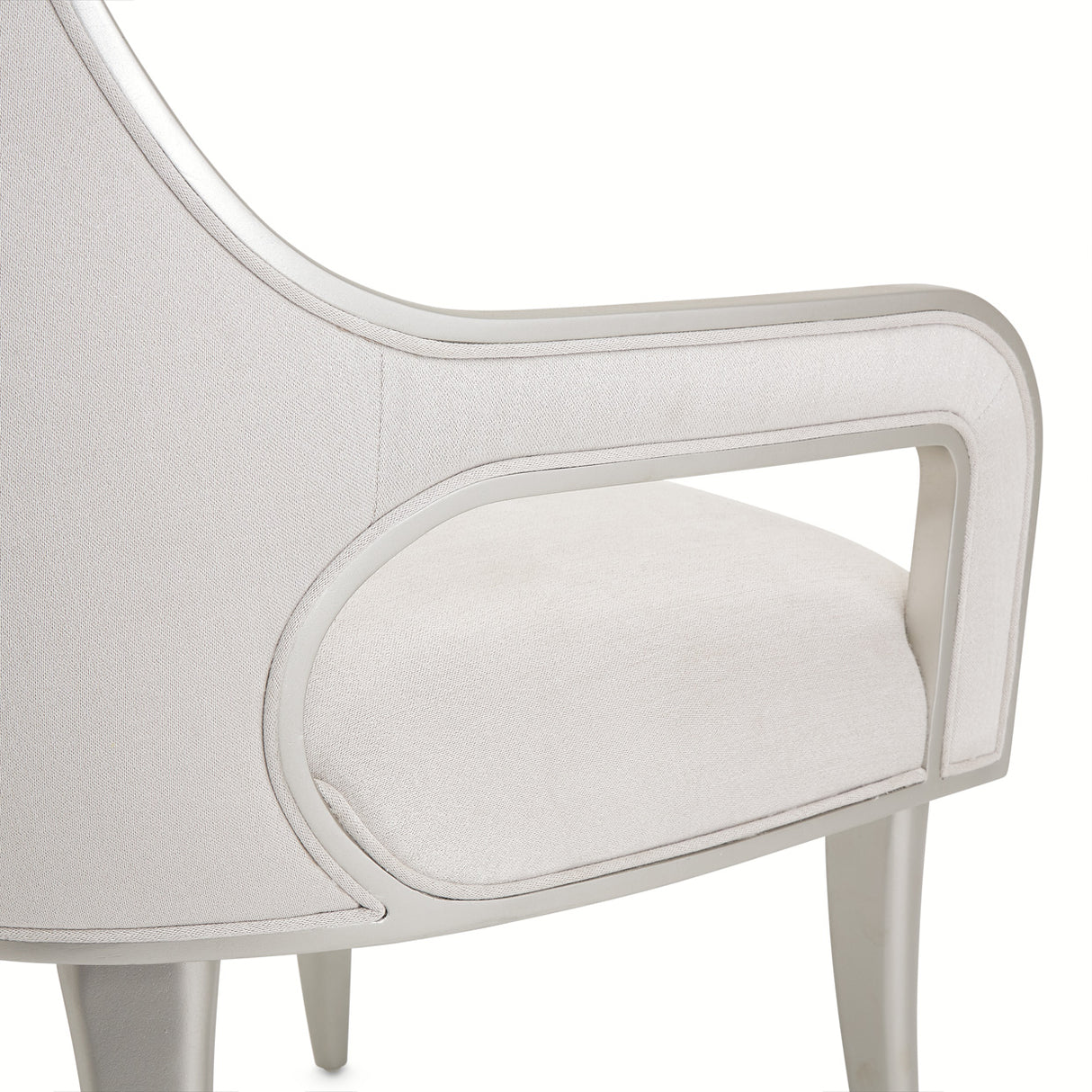 Penthouse Ash Gray Dining Arm Chair from Michael Amini - Luna Furniture