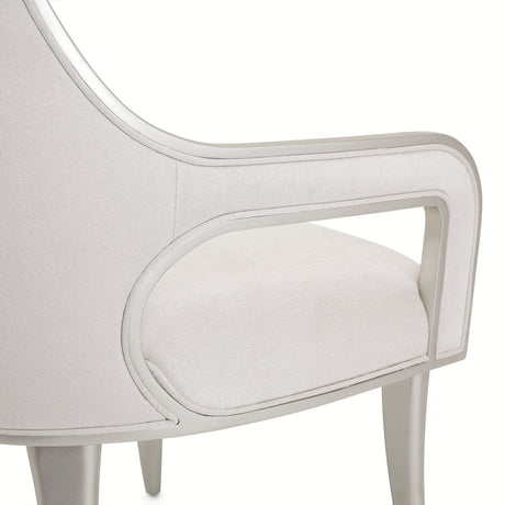 Penthouse Ash Gray Dining Arm Chair from Michael Amini - Luna Furniture