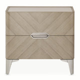 Penthouse Ash Gray Nightstand from Michael Amini - Luna Furniture