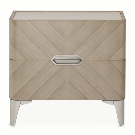 Penthouse Ash Gray Nightstand from Michael Amini - Luna Furniture