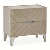 Penthouse Ash Gray Nightstand from Michael Amini - Luna Furniture