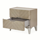 Penthouse Ash Gray Nightstand from Michael Amini - Luna Furniture