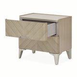 Penthouse Ash Gray Nightstand from Michael Amini - Luna Furniture