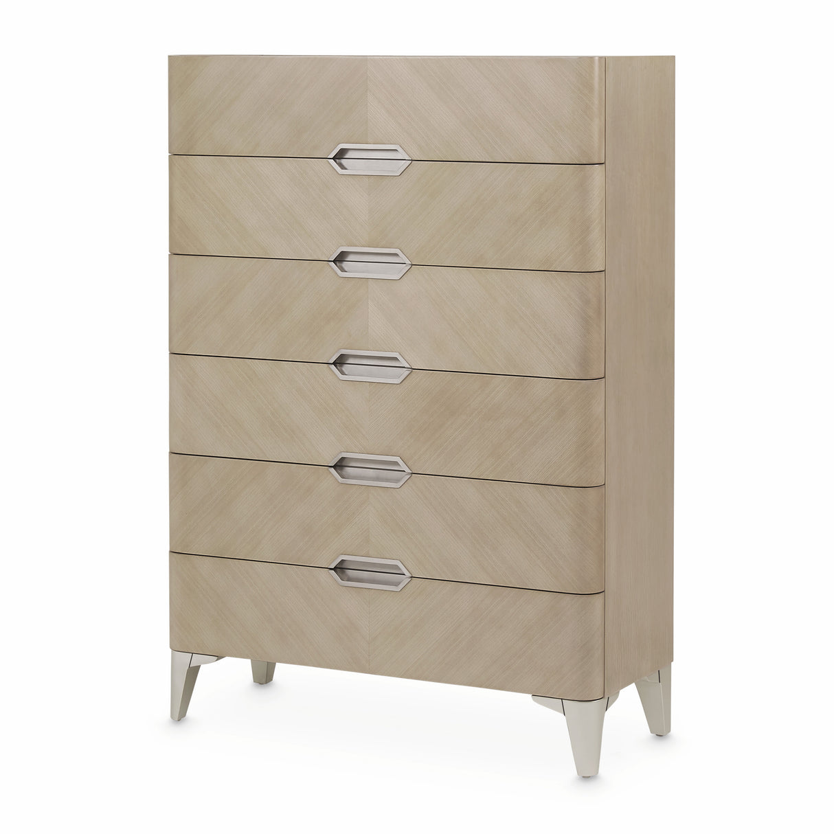 Penthouse Ash Gray 6-drawer Chest from Michael Amini - Luna Furniture