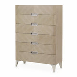 Penthouse Ash Gray 6-drawer Chest from Michael Amini - Luna Furniture