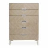 Penthouse Ash Gray 6-drawer Chest from Michael Amini - Luna Furniture