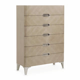 Penthouse Ash Gray 6-drawer Chest from Michael Amini - Luna Furniture