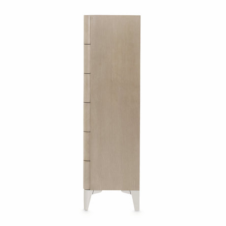 Penthouse Ash Gray 6-drawer Chest from Michael Amini - Luna Furniture
