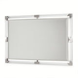 Penthouse Ash Gray Wall Mirror from Michael Amini - Luna Furniture