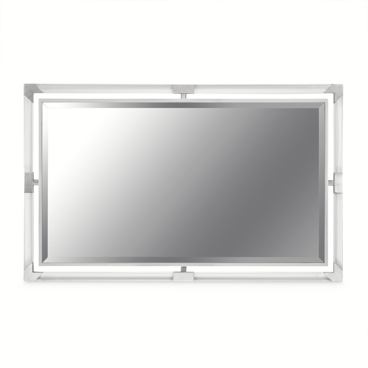 Penthouse Ash Gray Wall Mirror from Michael Amini - Luna Furniture