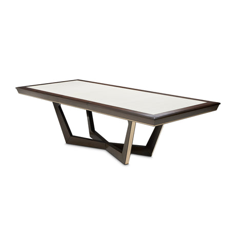 Belmont Place Espresso Rectangular Dining Table from Michael Amini - Luna Furniture