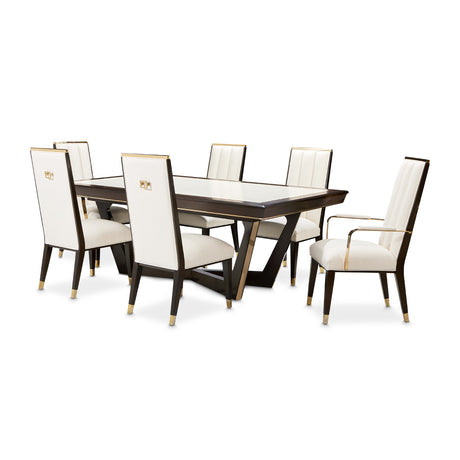 Belmont Place Espresso Rectangular Dining Table from Michael Amini - Luna Furniture