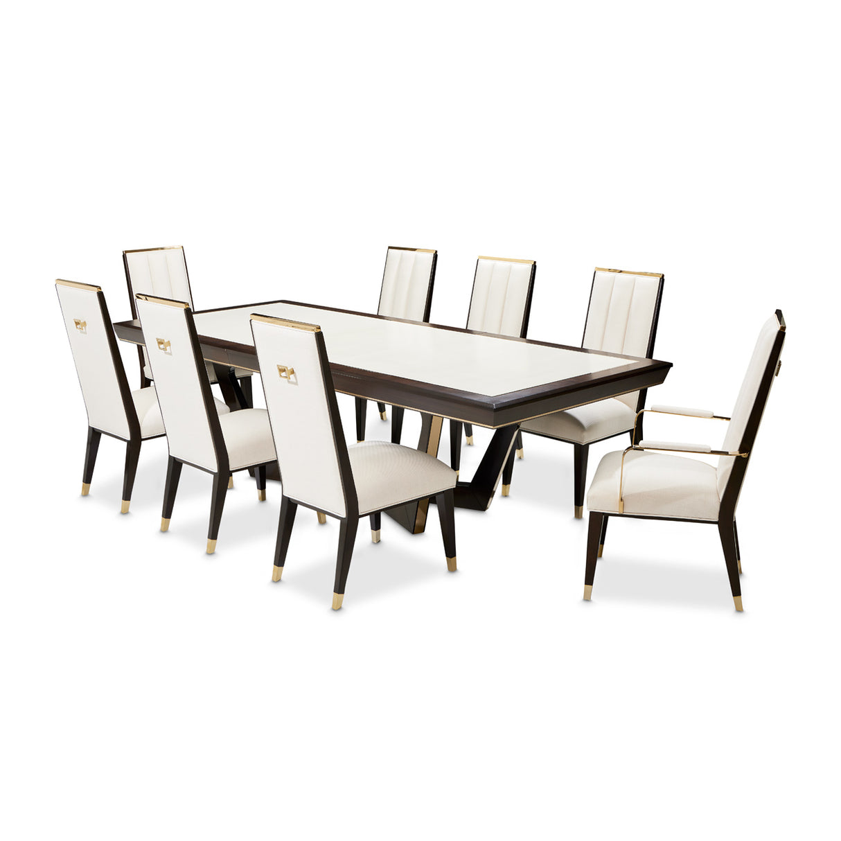 Belmont Place Espresso Rectangular Dining Table from Michael Amini - Luna Furniture