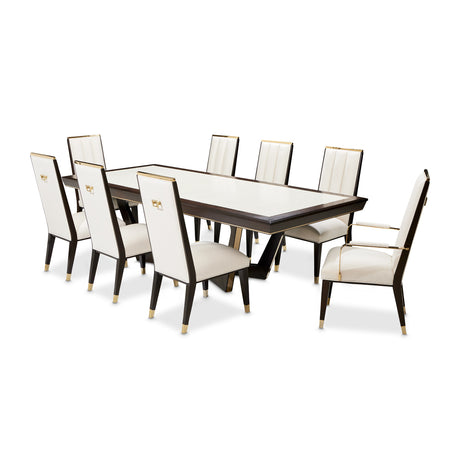 Belmont Place Espresso Rectangular Dining Table from Michael Amini - Luna Furniture