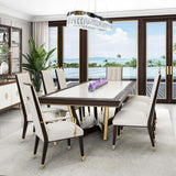Belmont Place Espresso Rectangular Dining Table from Michael Amini - Luna Furniture