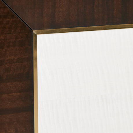 Belmont Place Espresso Cal. King Upholstered Bed from Michael Amini - Luna Furniture