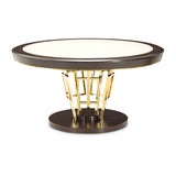 Belmont Place Espresso 60'' Round Dining Table from Michael Amini - Luna Furniture