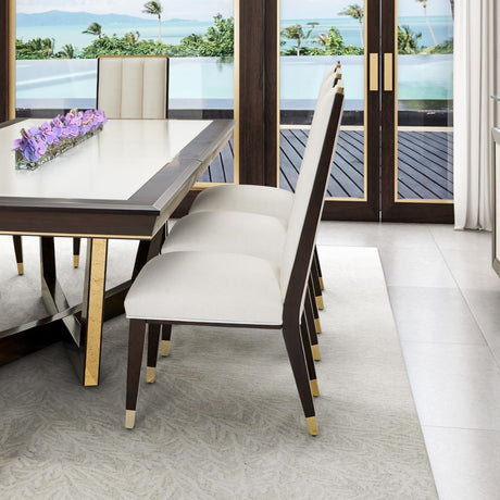 Belmont Place Espresso Dining Side Chair from Michael Amini - Luna Furniture