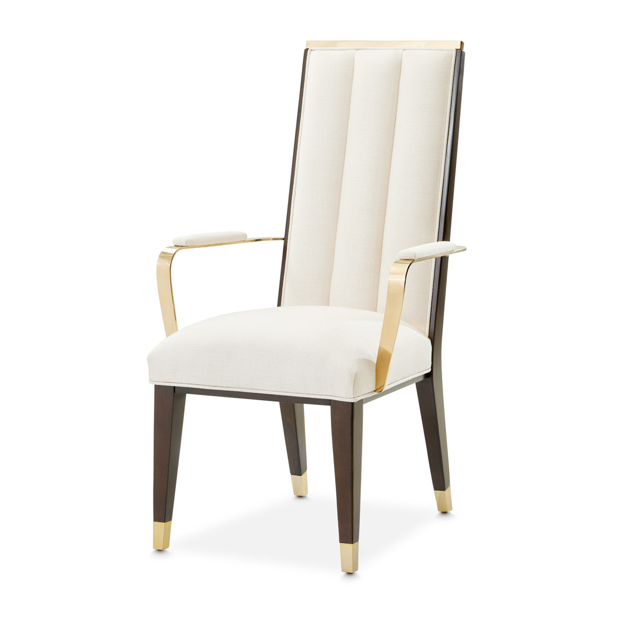 Belmont Place Espresso Dining Arm Chair from Michael Amini - Luna Furniture