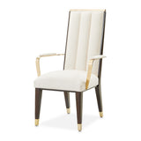 Belmont Place Espresso Dining Arm Chair from Michael Amini - Luna Furniture