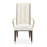 Belmont Place Espresso Dining Arm Chair from Michael Amini - Luna Furniture
