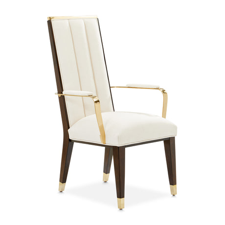 Belmont Place Espresso Dining Arm Chair from Michael Amini - Luna Furniture