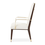 Belmont Place Espresso Dining Arm Chair from Michael Amini - Luna Furniture