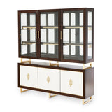 Belmont Place Espresso China Cabinet from Michael Amini - Luna Furniture