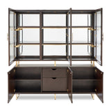Belmont Place Espresso China Cabinet from Michael Amini - Luna Furniture