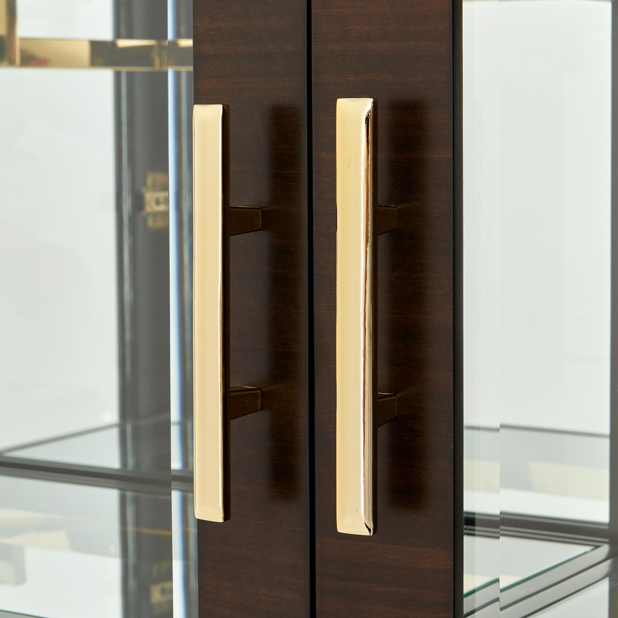 Belmont Place Espresso China Cabinet from Michael Amini - Luna Furniture