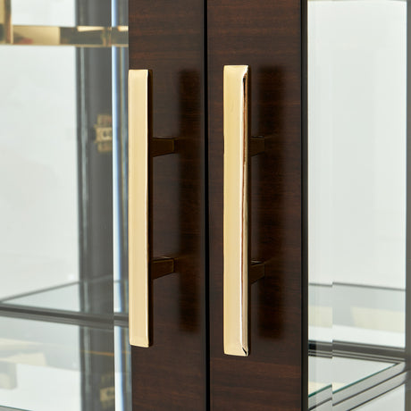 Belmont Place Espresso China Cabinet from Michael Amini - Luna Furniture