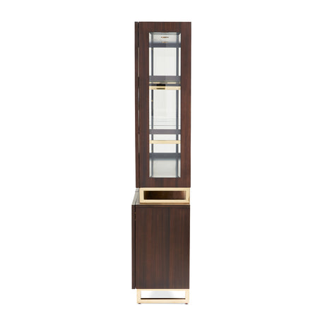Belmont Place Espresso China Cabinet from Michael Amini - Luna Furniture