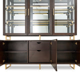 Belmont Place Espresso China Cabinet from Michael Amini - Luna Furniture