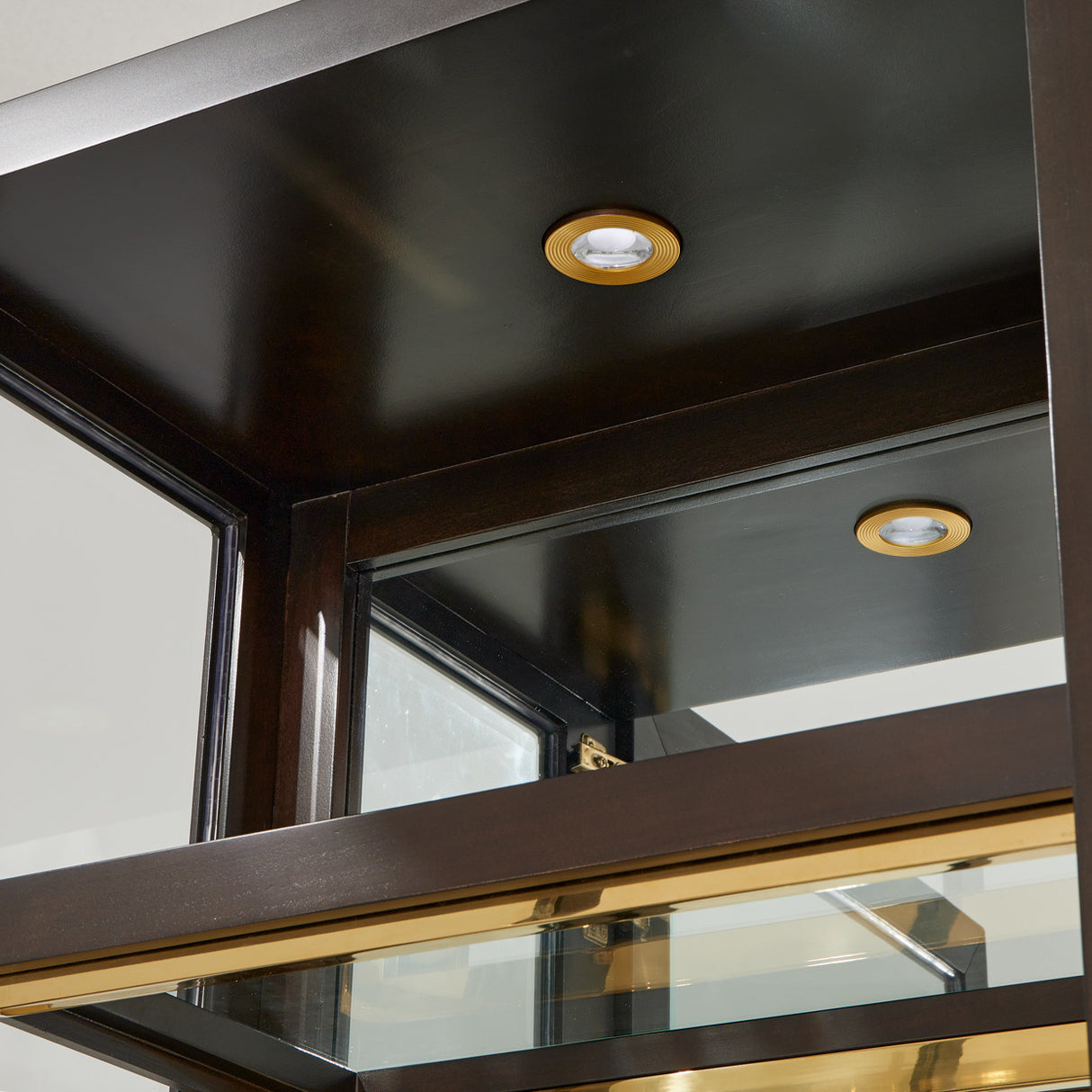 Belmont Place Espresso China Cabinet from Michael Amini - Luna Furniture